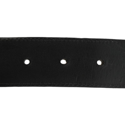 Chrome Hearts Calfskin Sterling Silver Cross Oval Belt 85 34 Black 6 of 7