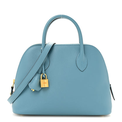 Hermes Evercolor 1923 Bolide 25 New Bleu Jean 1 of 11
