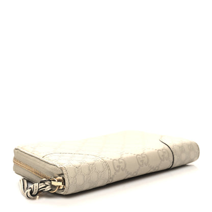 Gucci Guccissima Signature Microguccissima Bree Zip Around Wallet Off White 4 of 12