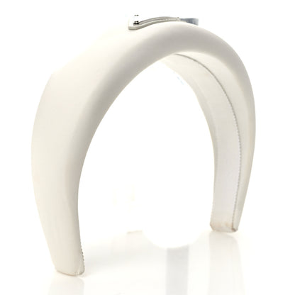 Prada Re-Nylon Triangle Logo Headband White 3 of 8