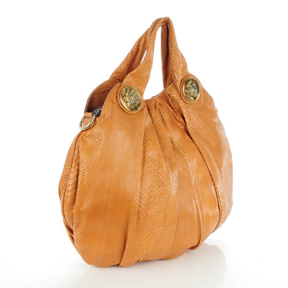 Gucci Python Tattoo Heart Large Hysteria Tote Tan 3 of 7