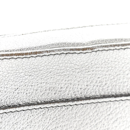 Balenciaga Metallic Goatskin Logo XS Everyday Camera Bag Argent Black 15 of 15