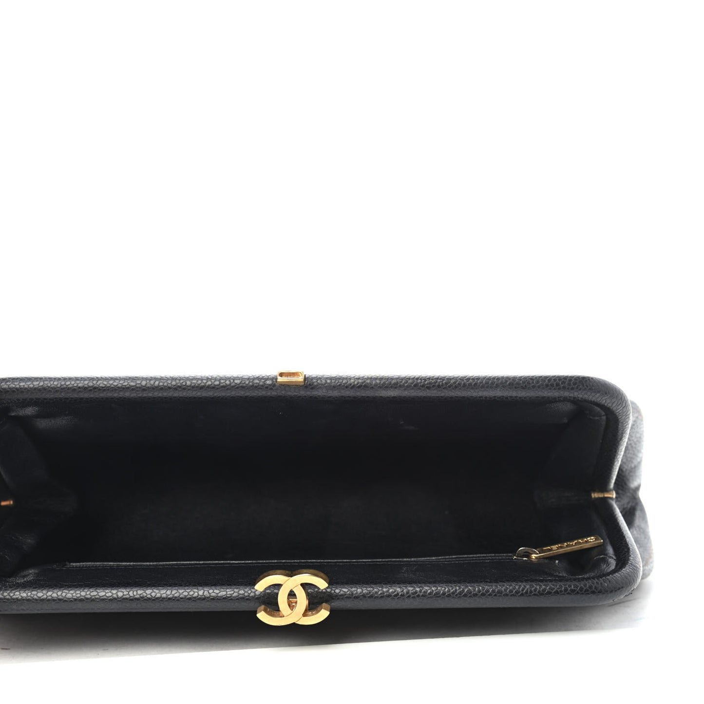 Caviar Quilted Timeless Clutch Black