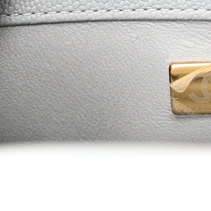 Chanel Caviar Quilted Sweetheart Flap Grey 7 of 10