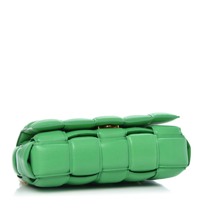 Bottega Veneta Lambskin Maxi Intreccio Padded Chain Cassette Crossbody Bag Grass 4 of 9