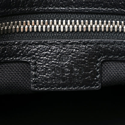 Gucci Monogram Jumbo GG Textured Dollar Calfskin Large Duffle Bag Black 6 of 10