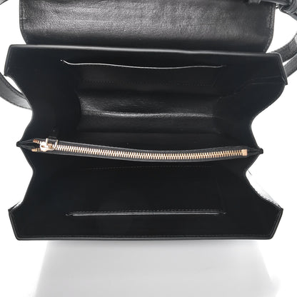 Versace Calfskin Studded Medium DV One Satchel Black 5 of 7