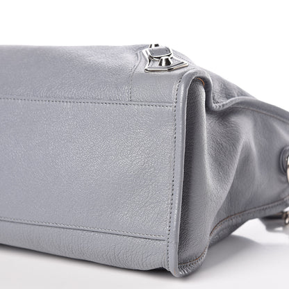Balenciaga Chevre Silver Metallic Edge Hardware City Bleu Acier 6 of 10