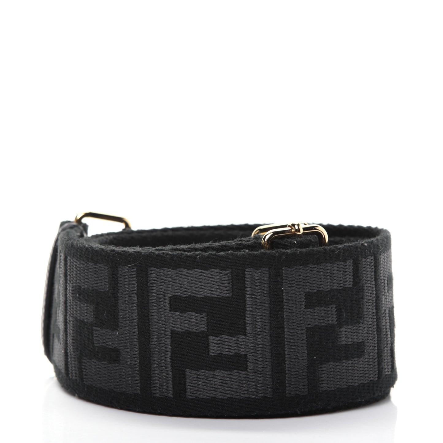 Ribbon Vitello Seta FF 1974 Adjustable Strap You Black