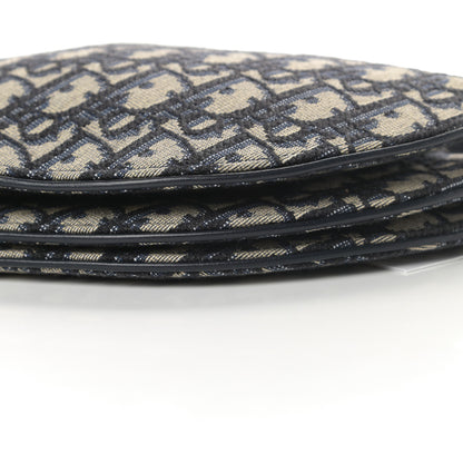 Christian Dior Oblique Saddle Pouch With Strap Navy Blue 12 of 12