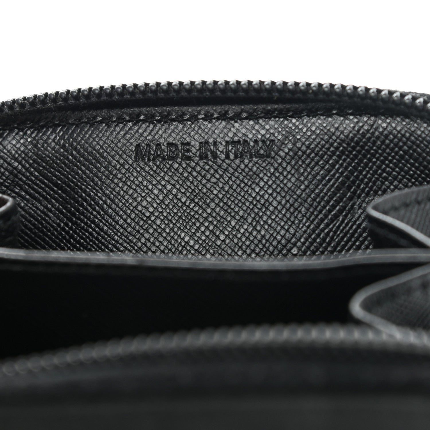 Prada Tessuto Nylon Compact Zip Around Coin Pouch Black 7 of 10