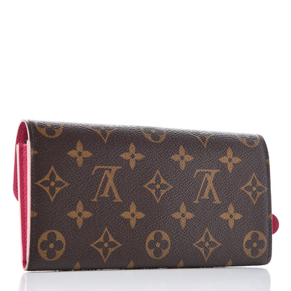 Louis Vuitton Monogram Bloom Flower Emilie Wallet 3 of 9