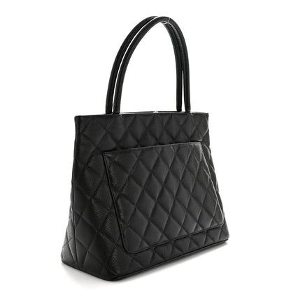 Chanel Caviar Quilted Medallion Tote Black 2 of 13