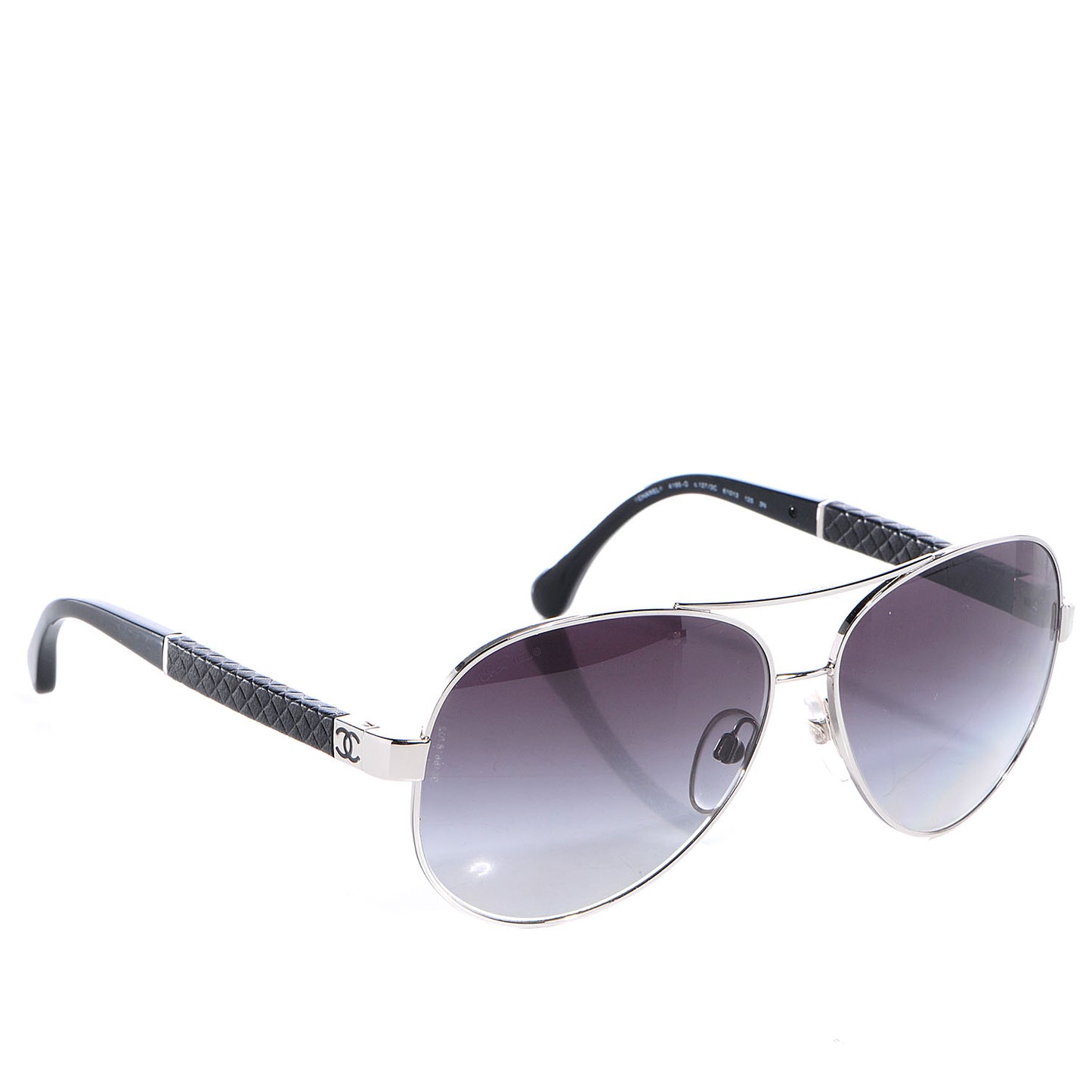 Lambskin Quilted CC 4195-Q Sunglasses Silver