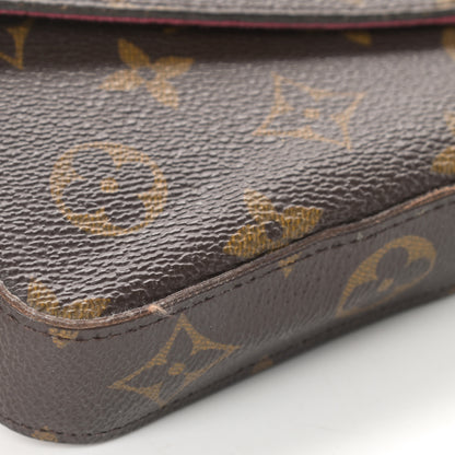 Louis Vuitton Monogram Pochette Felicie Chain Wallet Fuchsia 10 of 15