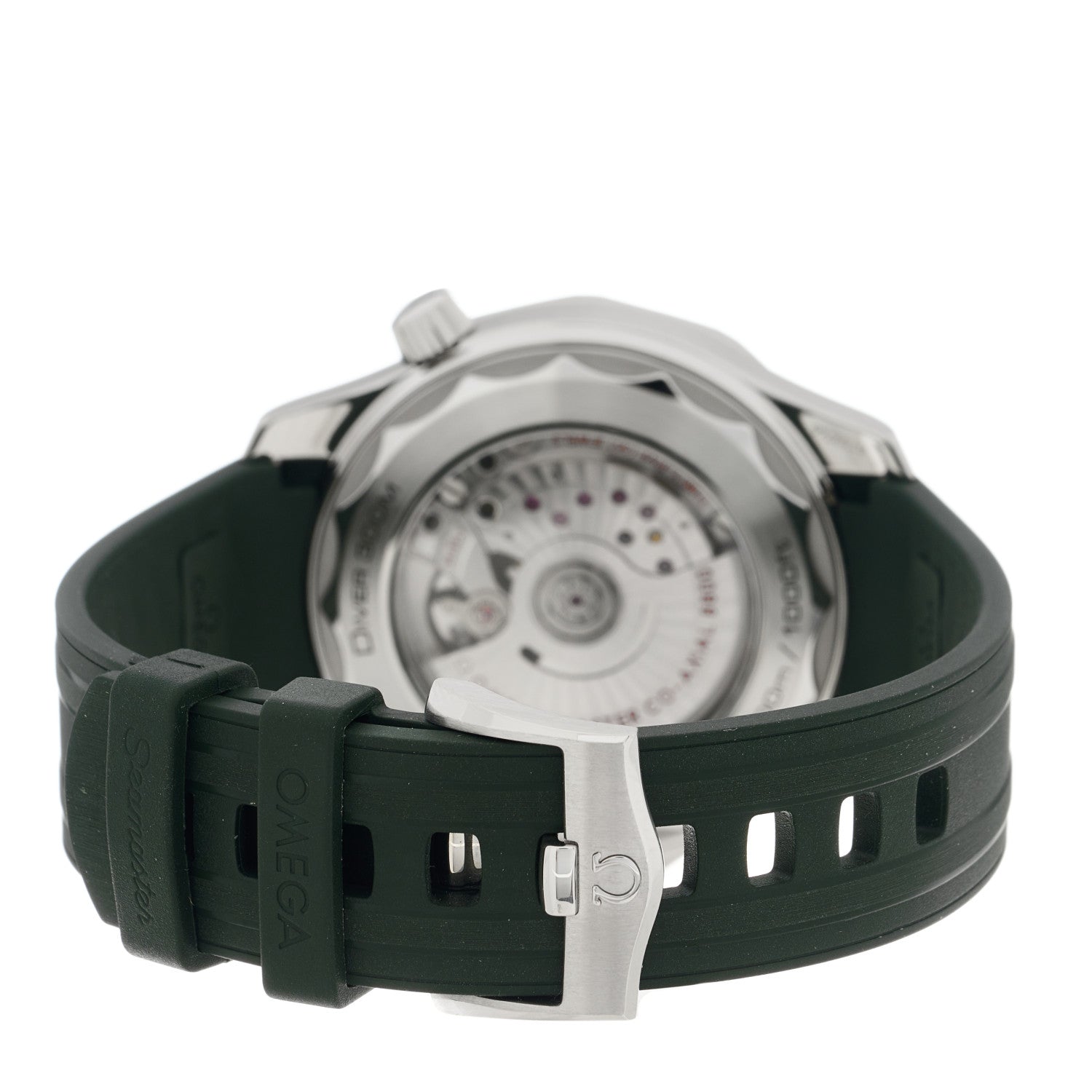 Omega Stainless Steel Rubber 42mm Seamaster Diver 300M Co-Axial Master Chronometer Automatic Watch Green 210.32.42.20.10.001 3 of 5