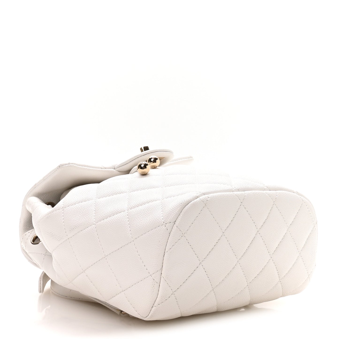 Caviar Quilted Mini Urban Spirit Backpack White