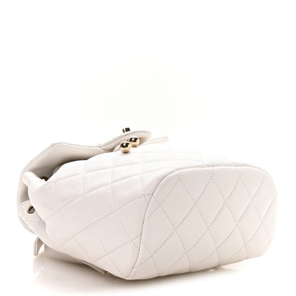 Chanel Caviar Quilted Mini Urban Spirit Backpack White 4 of 10