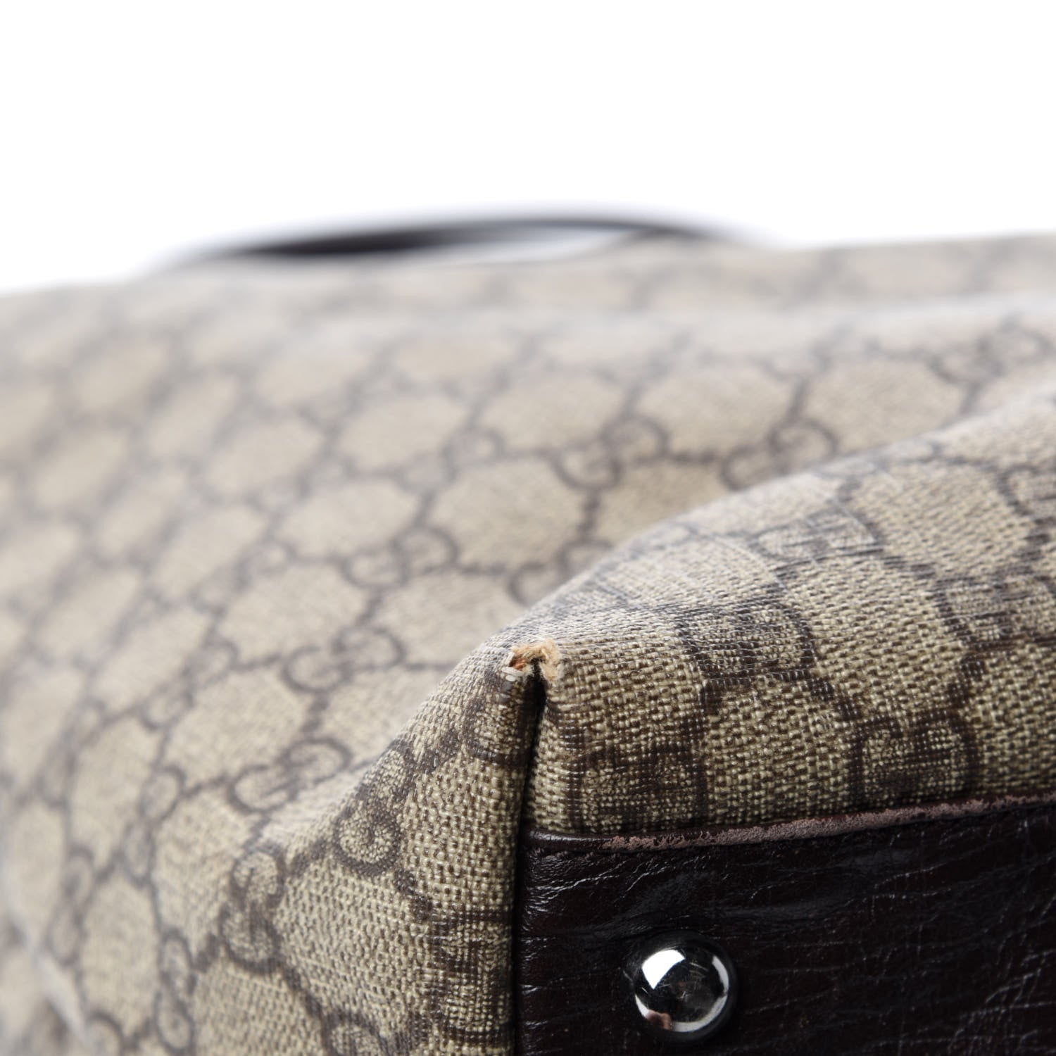 Gucci GG Plus Monogram Small Vertical Tote Dark Brown 8 of 16