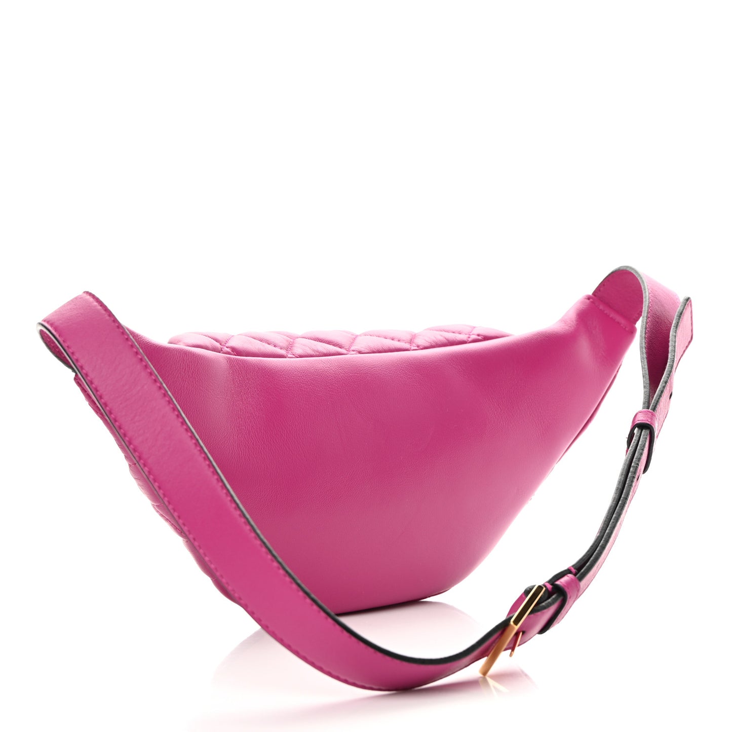 Nappa Quilted Medusa Belt Bag Pink