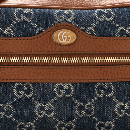 Gucci New Denim GG Monogram Dollar Calfskin Mini Ophidia Shoulder Bag Blue Tea Cuir Epilog 8 of 10