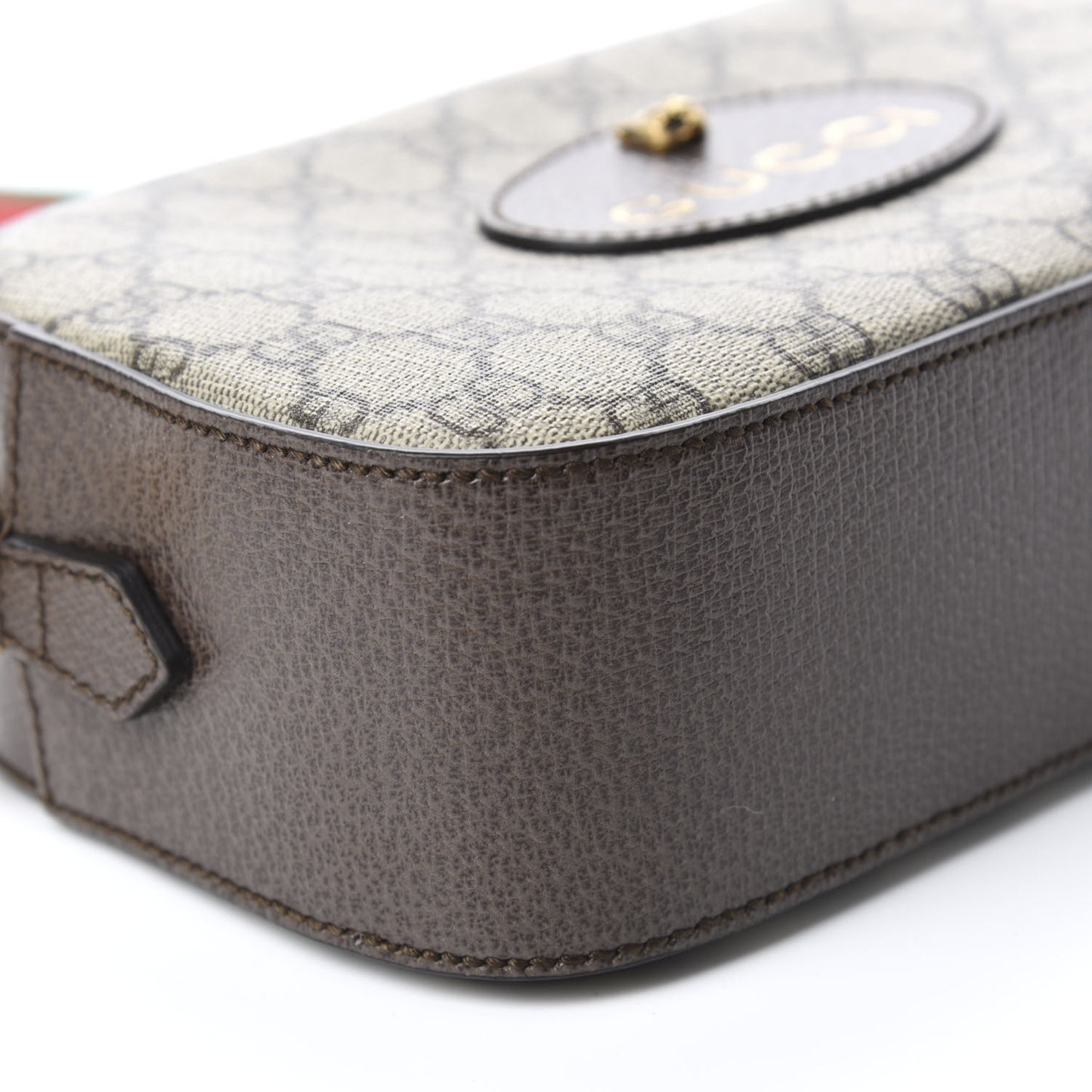 GG Supreme Monogram Web Neo Vintage Shoulder Bag Beige New Acero Crop