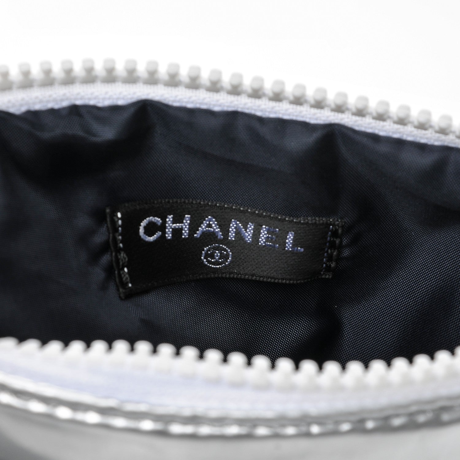 Chanel Reversible Airlines Tote Silver Navy 12 of 15