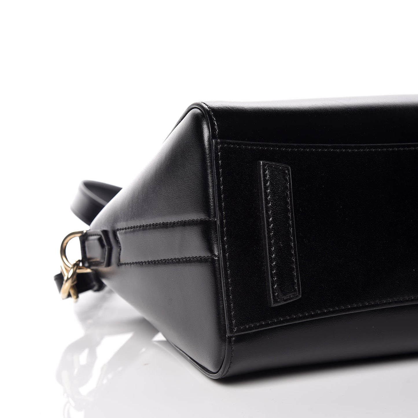 Shiny Lord Calfskin Mini Antigona Black