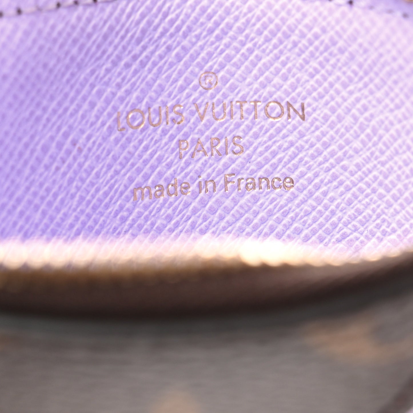 Monogram Zipped Romy Card Holder Bubble Tea