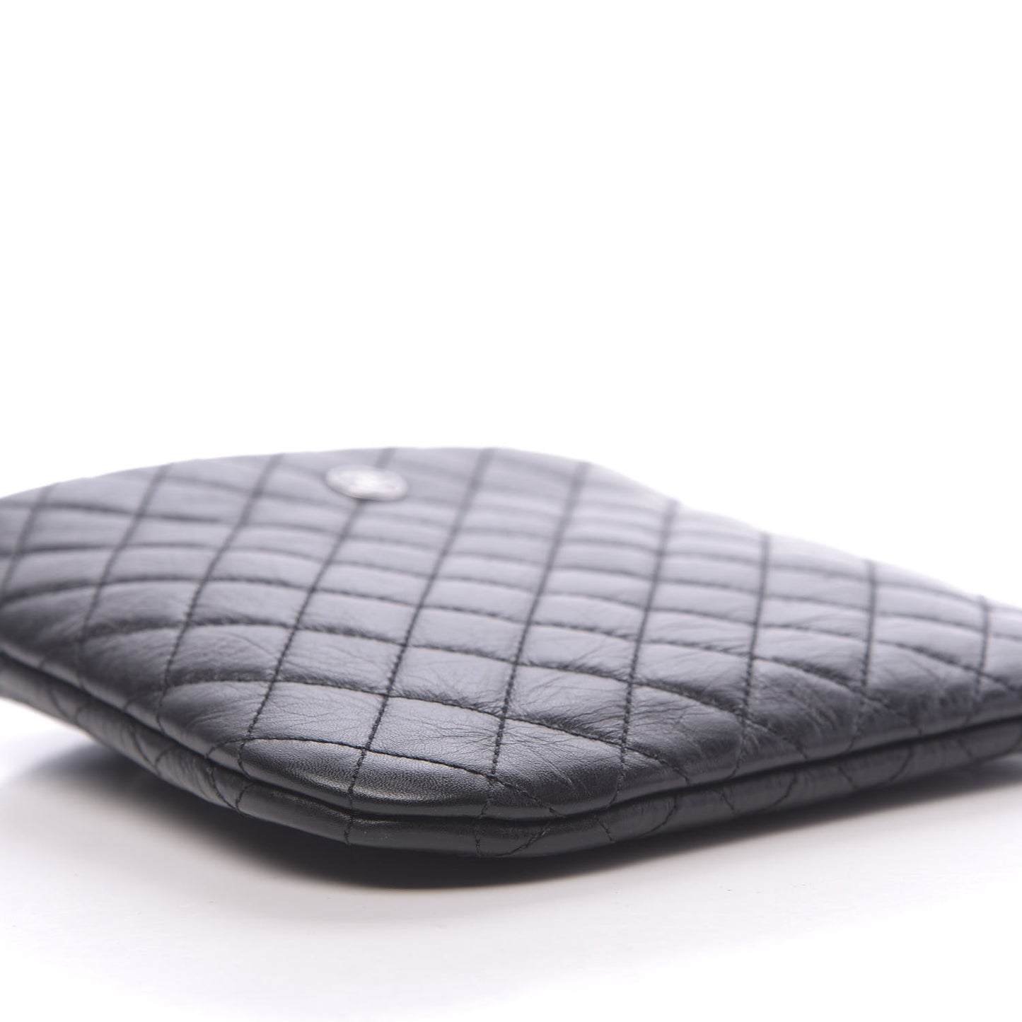 Calfskin Quilted Crossbody Bag Black