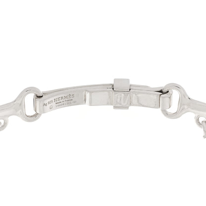 Hermes Sterling Silver Mors De Bride Bib Necklace ST 4 of 4