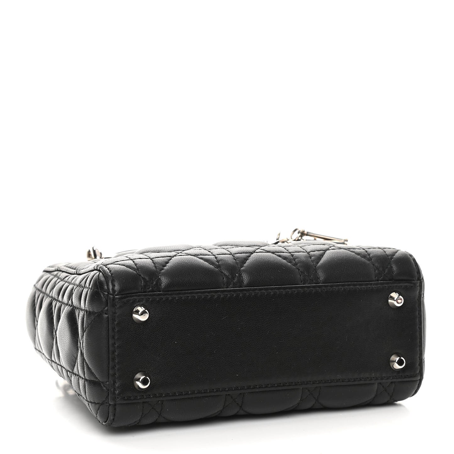 Lambskin Cannage Mini Lady Dior Black