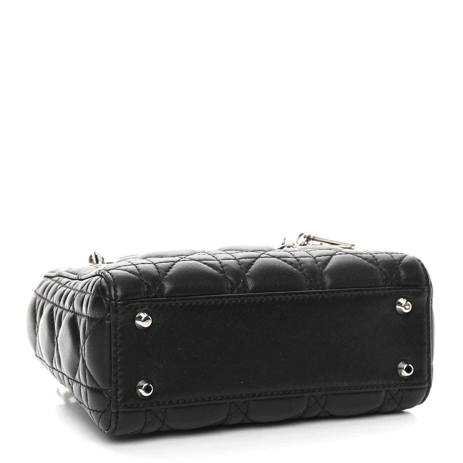 Christian Dior Lambskin Cannage Mini Lady Dior Black 4 of 11