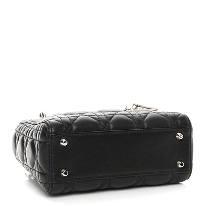 Christian Dior Lambskin Cannage Mini Lady Dior Black 4 of 11