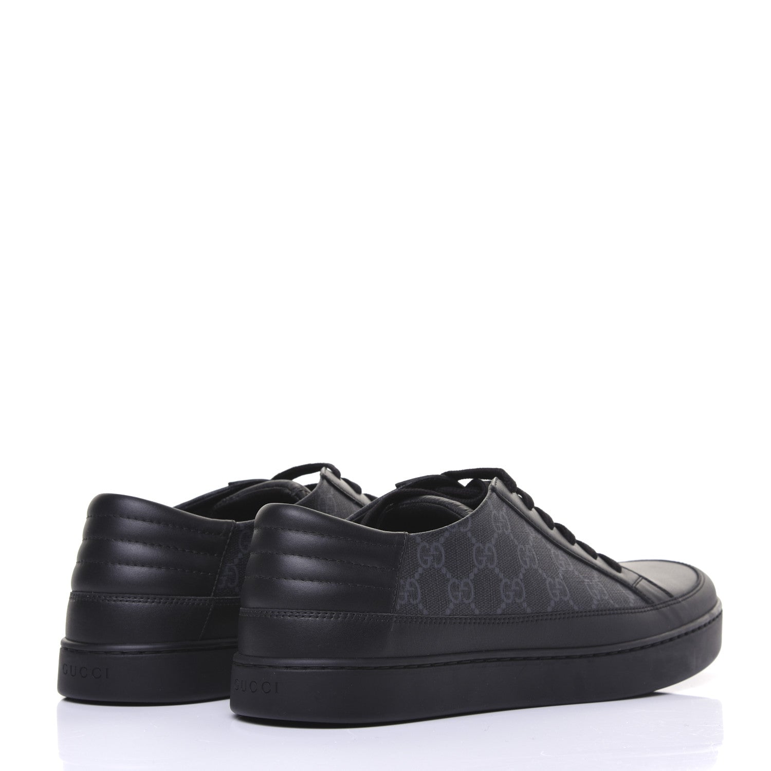 Gucci GG Supreme Monogram Mens Low Top Sneakers 11 Black 4 of 12