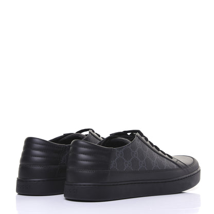 Gucci GG Supreme Monogram Mens Low Top Sneakers 11 Black 4 of 12