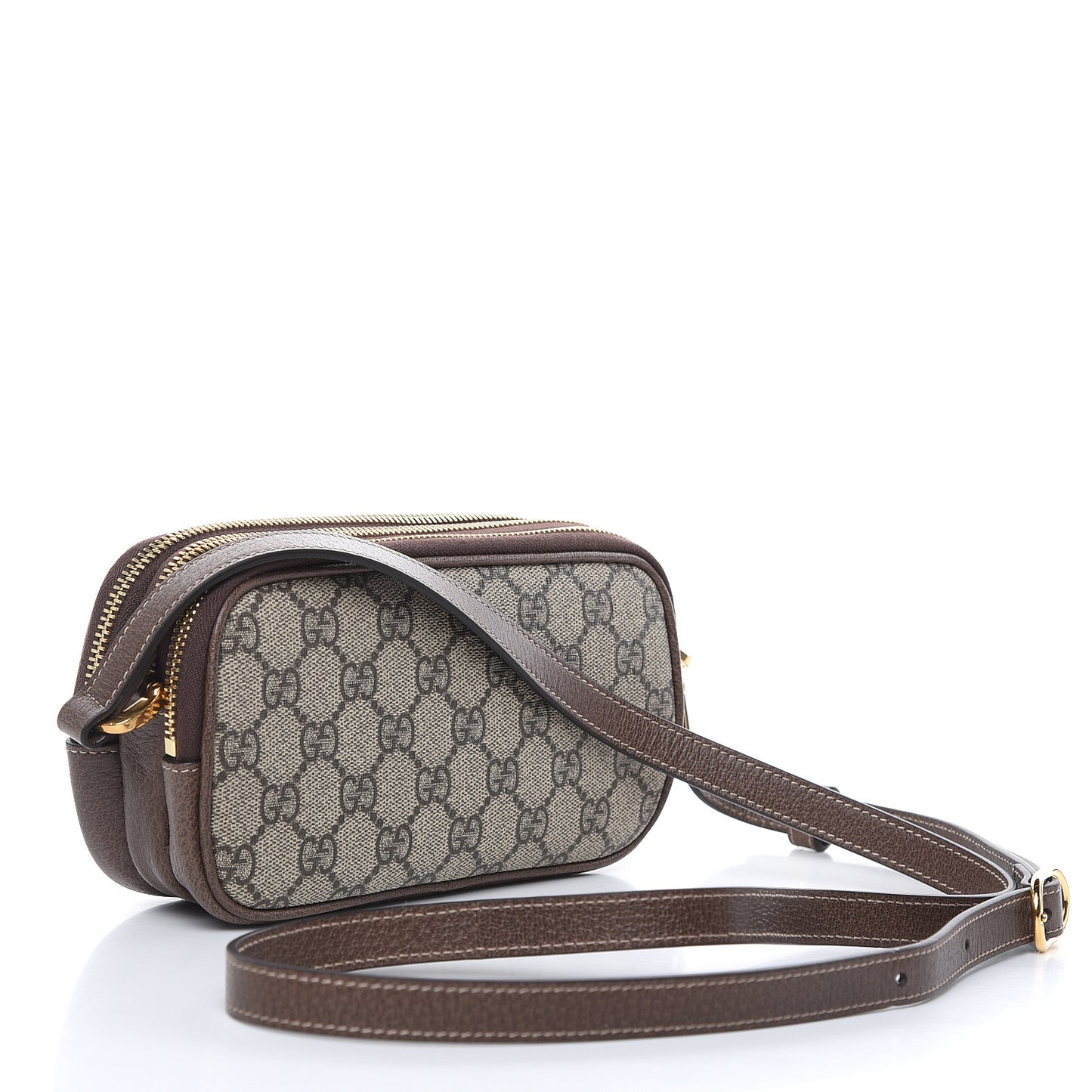GG Supreme Monogram Web Mini Ophidia GG Bag Brown