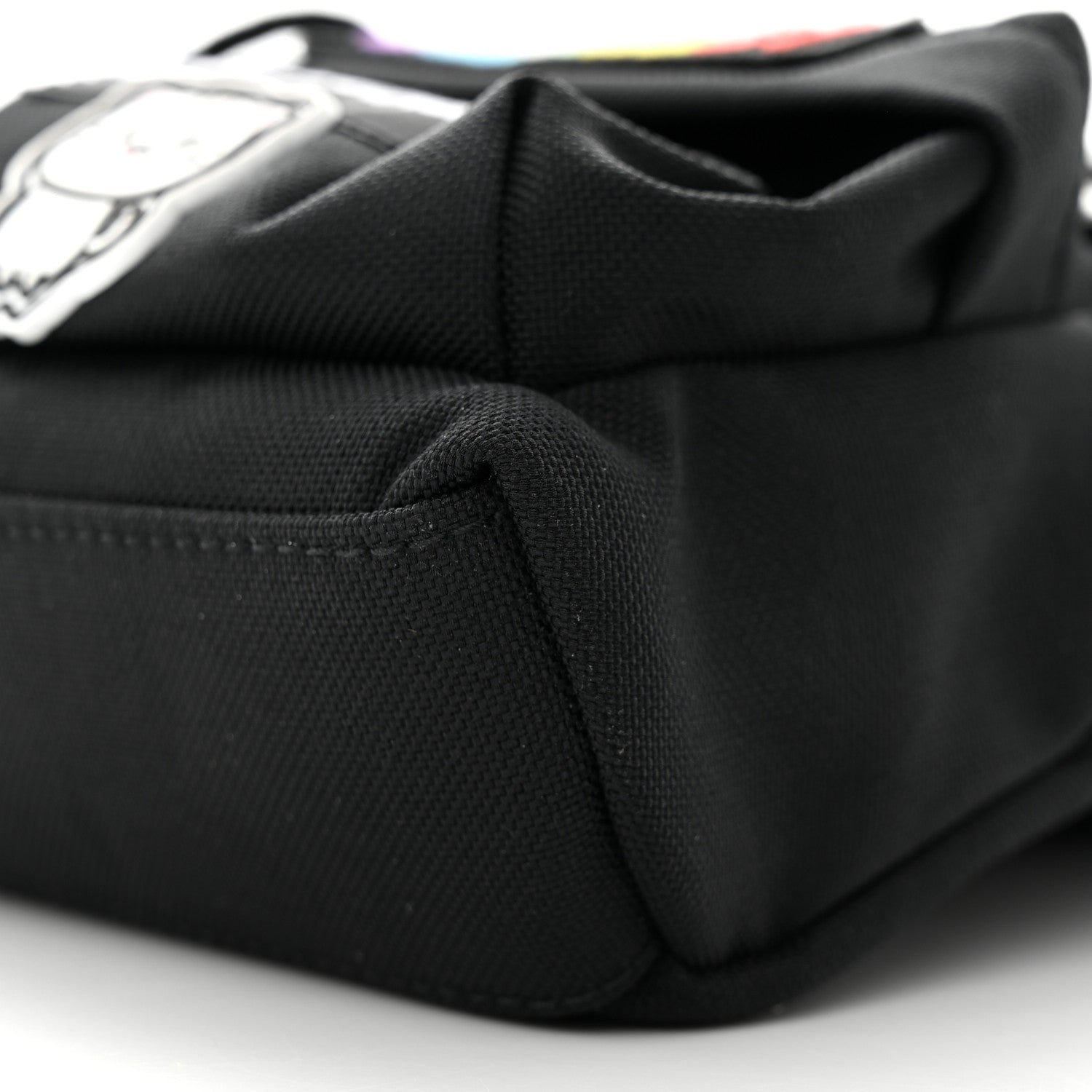 Balenciaga Recycled Casual Nylon Gamer Patches Mini Crossbody Backpack Black 10 of 10