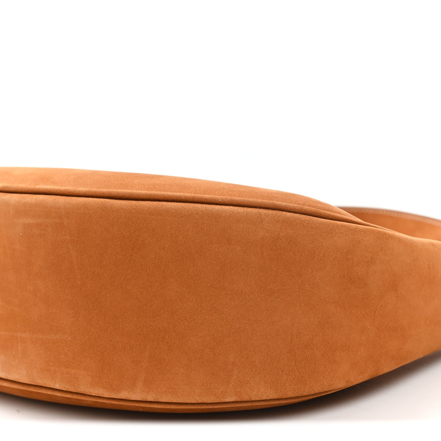Suede Medium Strap Ava Triomphe Shoulder Bag Camel