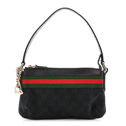 Gucci Monogram Web Pochette Black 1 of 17