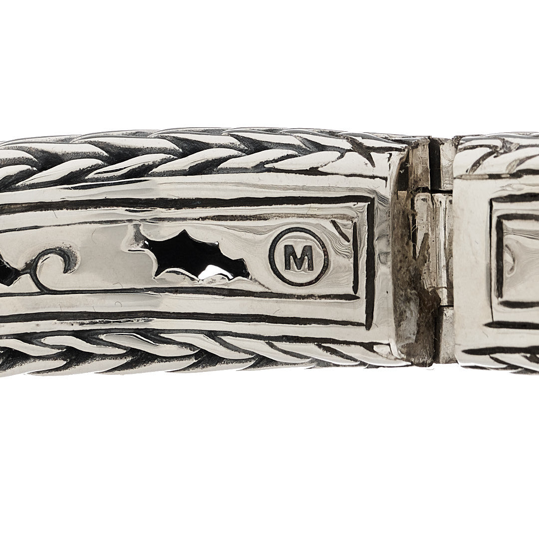 Sterling Silver Classic Chain Kick Cuff Bracelet