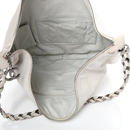 Chanel Calfskin Modern Chain Hobo White 5 of 13