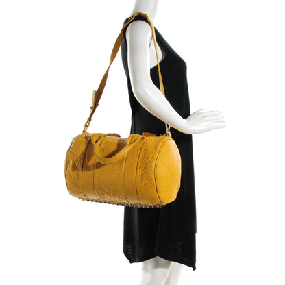 Alexander Wang Pebbled Lambskin Rocco Yellow Light Gold Hardware 6 of 13