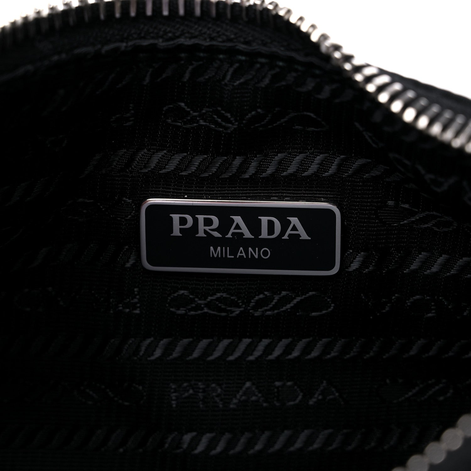 Prada Tessuto Nylon Saffiano Mini Re-Edition 2005 Bag Black 6 of 9
