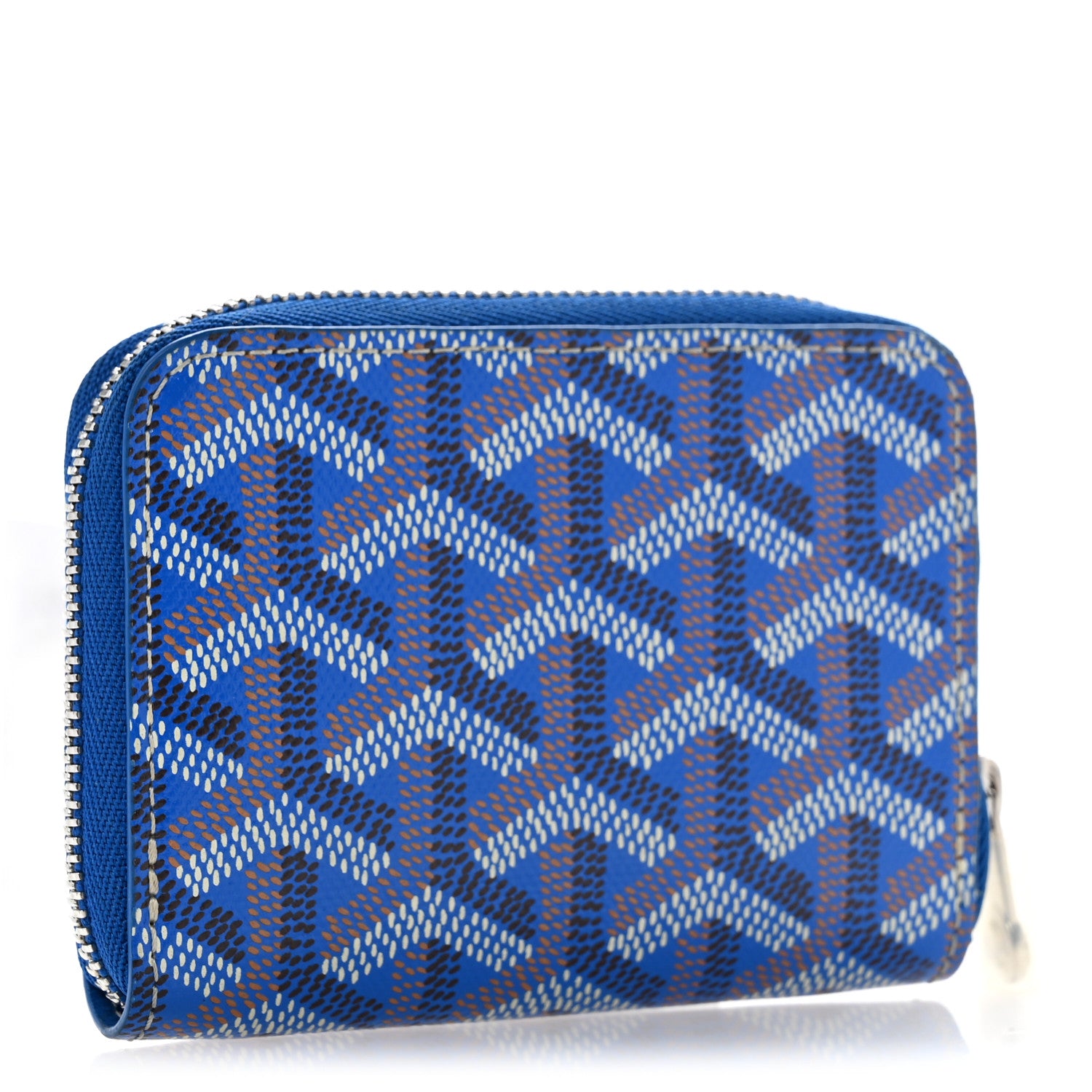 Goyard Goyardine Matignon PM Wallet Blue 3 of 9