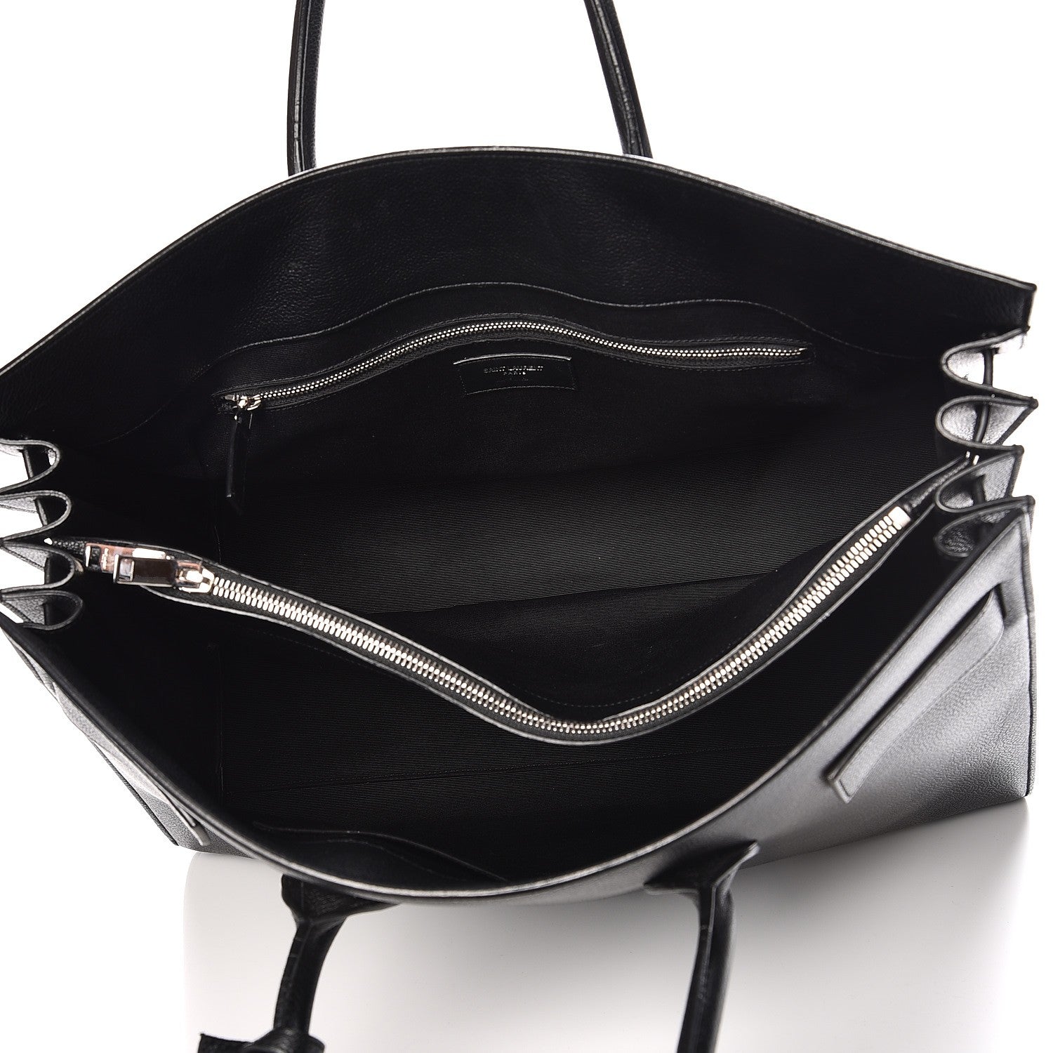 Saint Laurent Grained Calfskin Large Sac De Jour Carryall Black 5 of 18