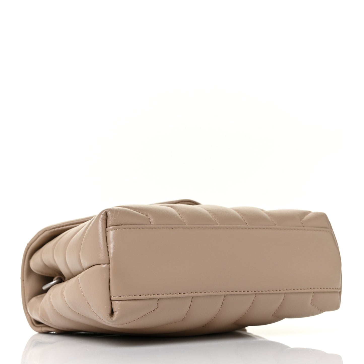 Calfskin Y Quilted Monogram Toy Loulou Crossbody Bag Dark Beige