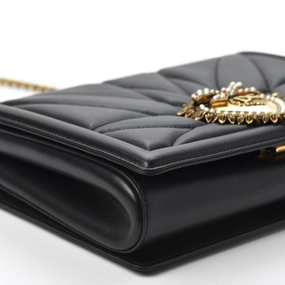 Dolce & Gabbana Calfskin Medium Devotion Crossbody Bag Black 5 of 10