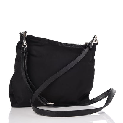Prada Nylon Saffiano Flat Messenger Bag Black 3 of 13