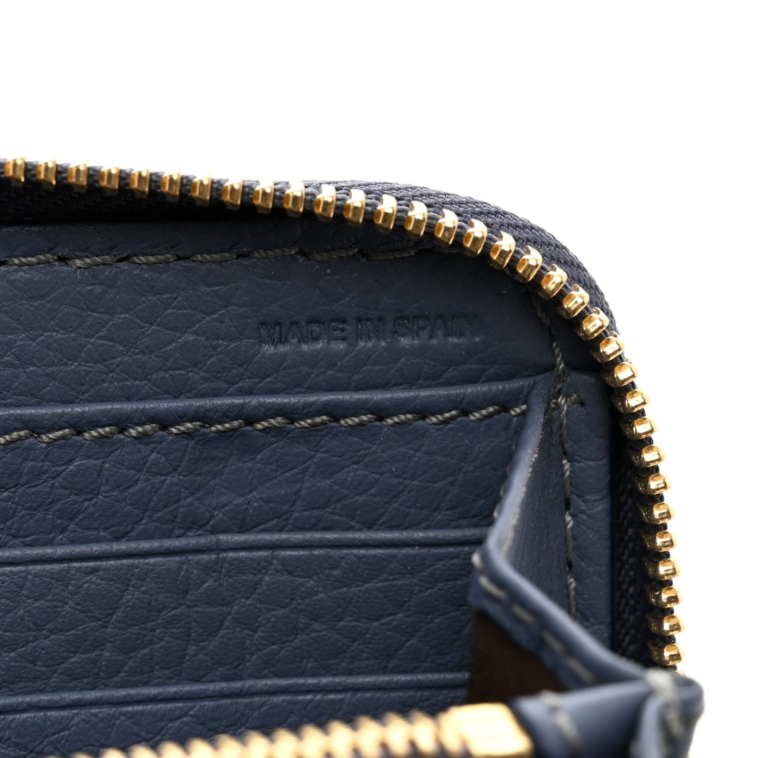 Chloe Grained Calfskin Marcie Long Zip Around Wallet Royal Navy 7 of 7